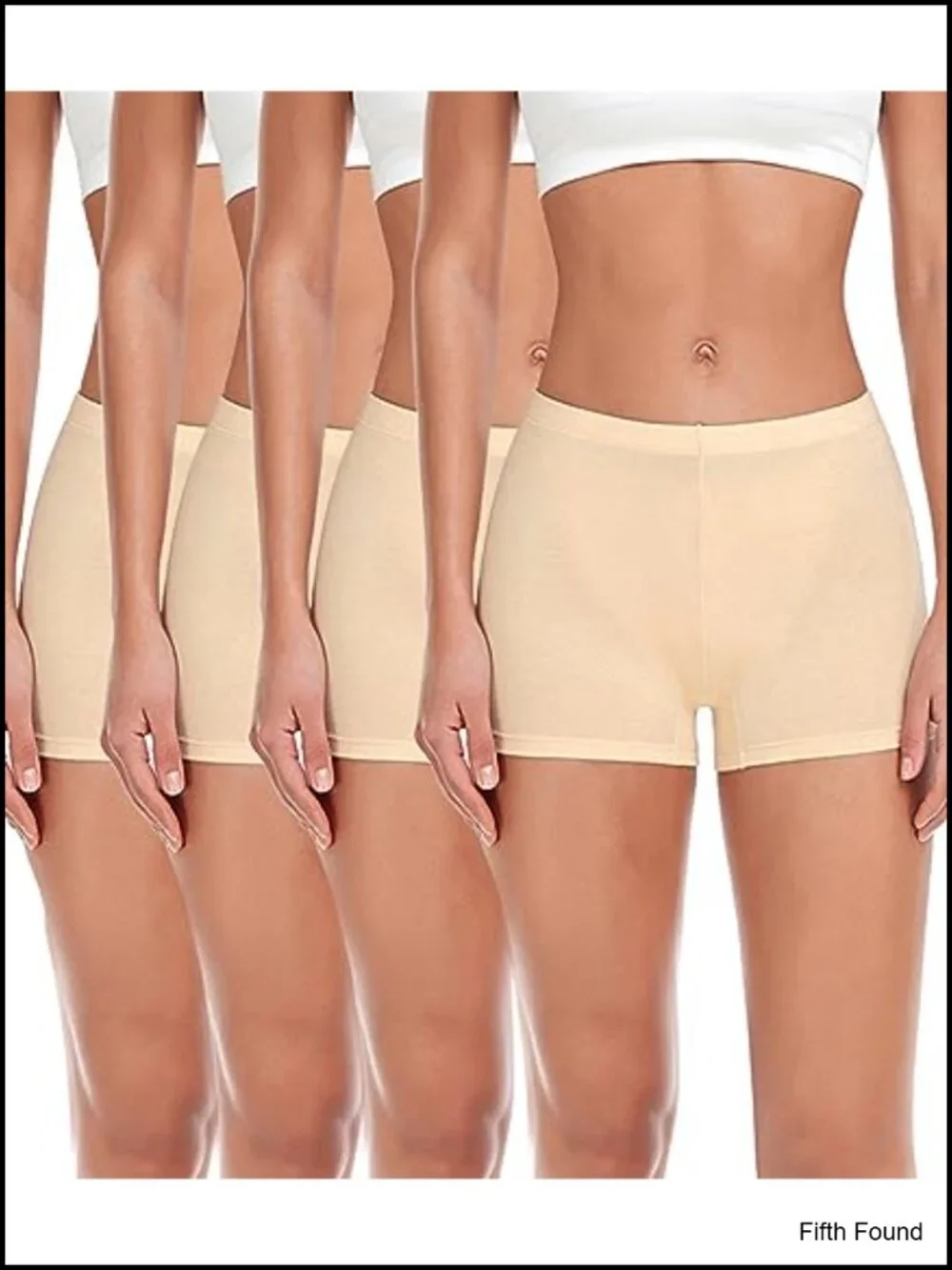 4 Pack Women's Cotton Boxer Briefs Boyshort Panties